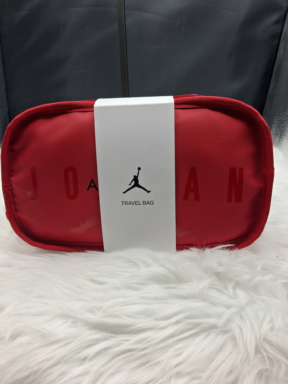 Jordan Men's Red Toiletry Compact Travel Bag